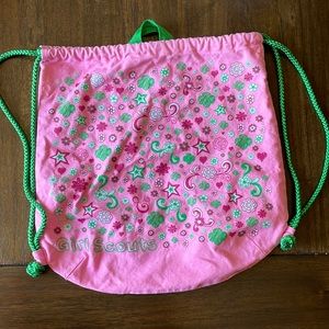Girl Scouts pink string back pack